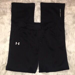 Under Armour Black Track Pants & Joggers with U-shaped Cutout
